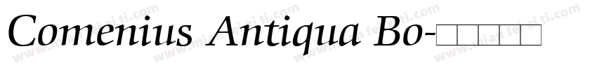 Comenius Antiqua Bo字体转换
